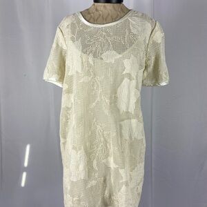Rag & Bone Size XSCream Crochet Mini Dress